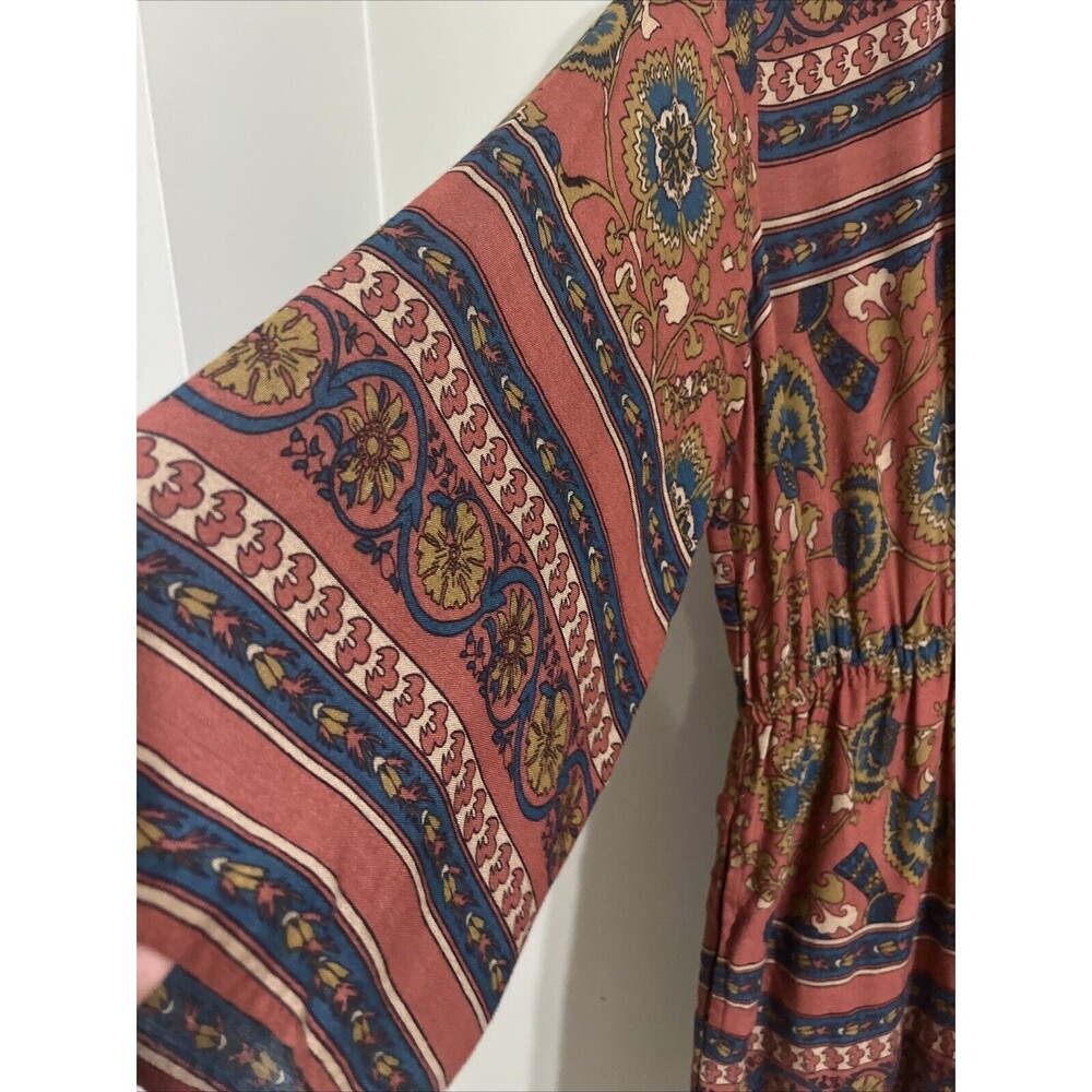 Zara Floral Crossover Jumpsuit Romper Size L V Neck From Trafaluc Colle… - Picture 5 of 12
